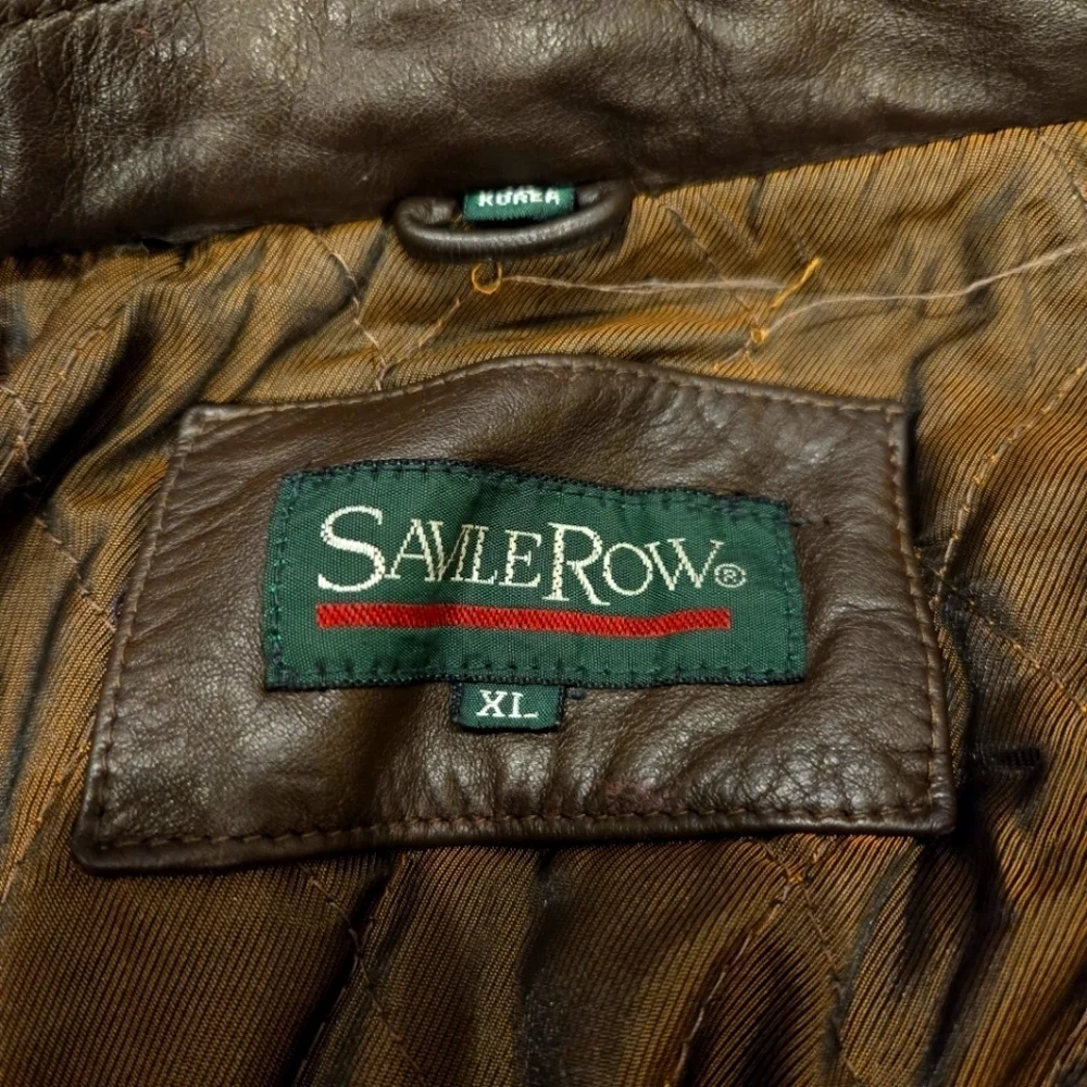 Vintage Savile Row Leather Jacket XL - Picture 7 of 8